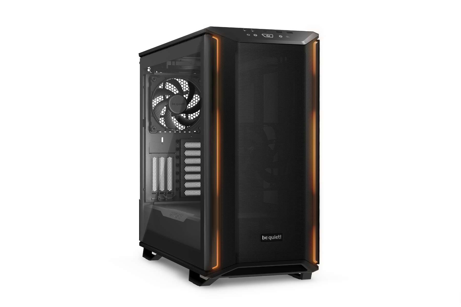Be quiet! Be Quiet! Dark Base 701 Mid Tower Computer Case, 3x Silent Wings 4 140mm Pre-Installed Fans, Up to 360mm Radiator & 8x Fans Support, Tempered Glass Window, Black | BGW58 - thumbnail 1