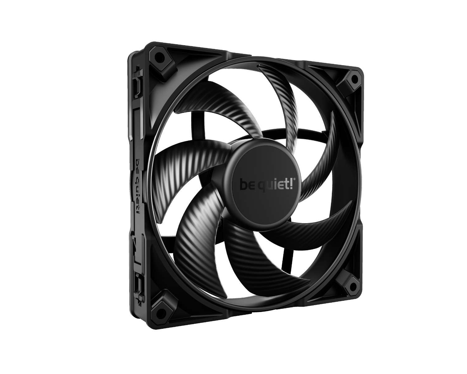 Be quiet! Be Quiet! Silent Wings Pro 4 140mm PWM Case Fans, 7 Optimized Fan Blades, 2400 RPM Fan Speed, Up to 165.5 CFM Fan Airflow, FDB Bearing Technology, Black | BL099 - thumbnail 4