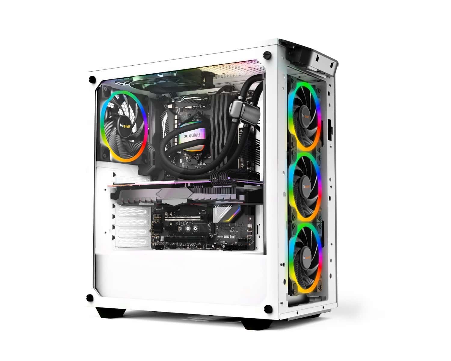 Be quiet! Be Quiet! Pure Loop 2 FX 360mm AIO aRGB CPU Liquid Cooler, 3x Light Wings 120mm PWM High-Speed Fans, 5500 RPM Pump Speed, 2500 RPM Fan Speed, Up to 88.86 CFM Airflow, Black | BW015 - thumbnail 5