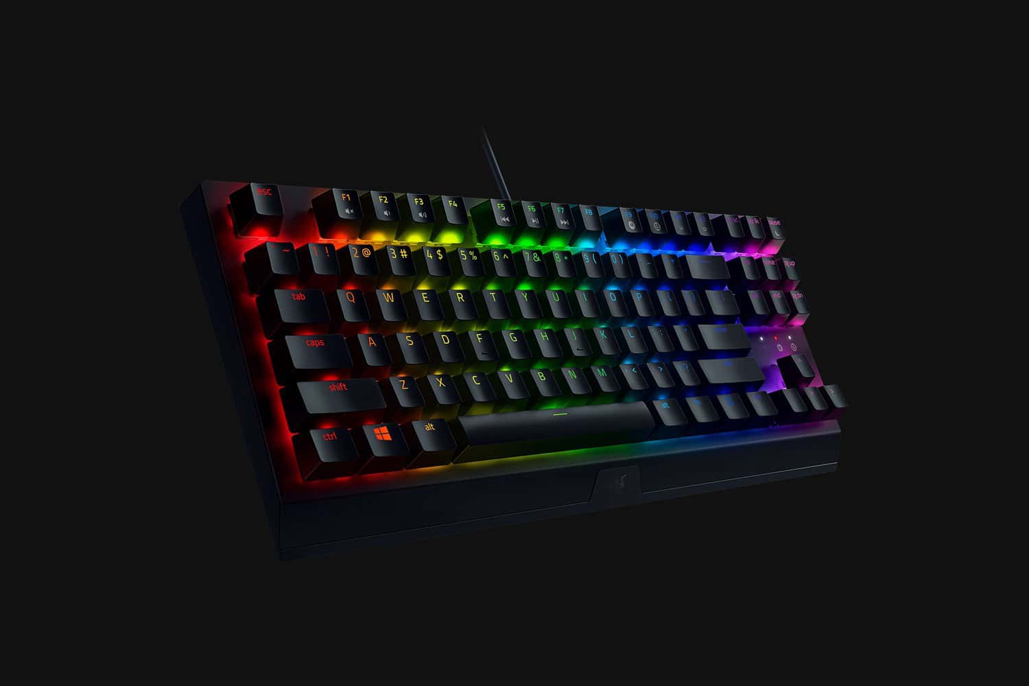 RAZER Razer BlackWidow V3 Mini HyperSpeed Phantom Edition 65% Wireless Mechanical Gaming Keyboard, Green Mechanical Switches, RGB Customizable Backlighting, US Layout, Black | RZ03-03892000-R3M1 - thumbnail 1