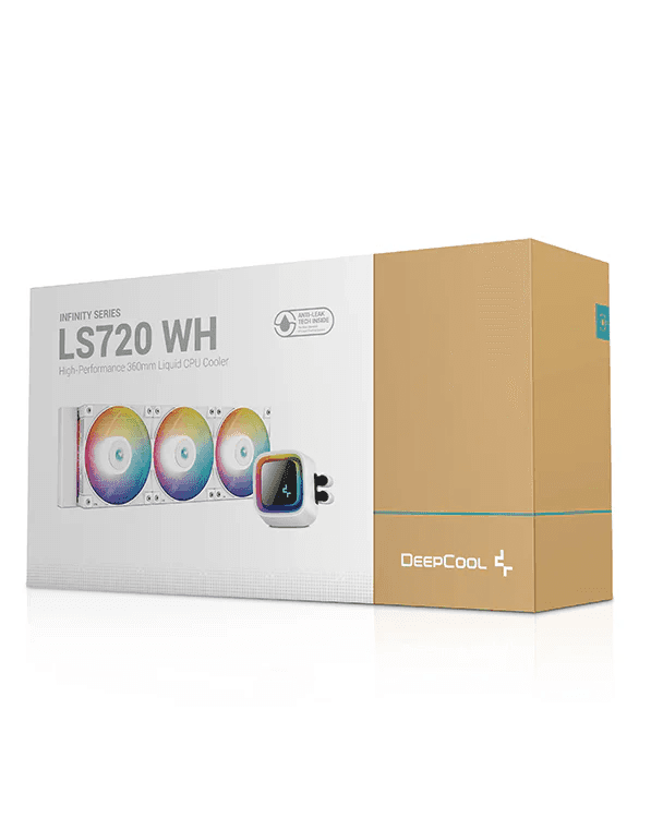 DEEPCOOL DeepCool LS720 SE WH AIO Liquid CPU Cooler, 360mm Radiator, 120mm ARGB Fans, 500~2250 RPM Fan Speed, 85.85 CFM Airflow, 3100 RPM Pump Speed, ARGB LED Lights, Hydro Bearing, White | R-LS720-WHAMMM-G-1 - thumbnail 3