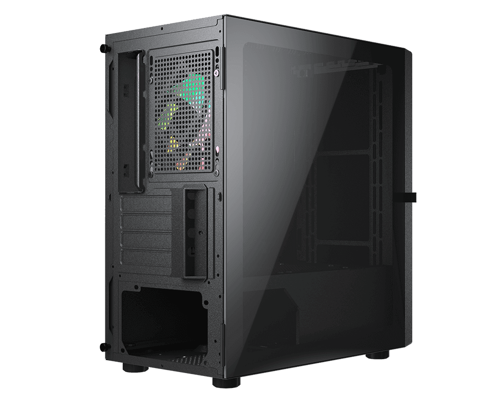 Cougar  Cougar Purity RGB Mini Tower Case, 3mm Hinged Tempered Glass Panel, 1x Pre-Installed aRGB Fan, Up to 5xFan & 240mm Radiator Support, Black | 385PC40.0002 - thumbnail 6