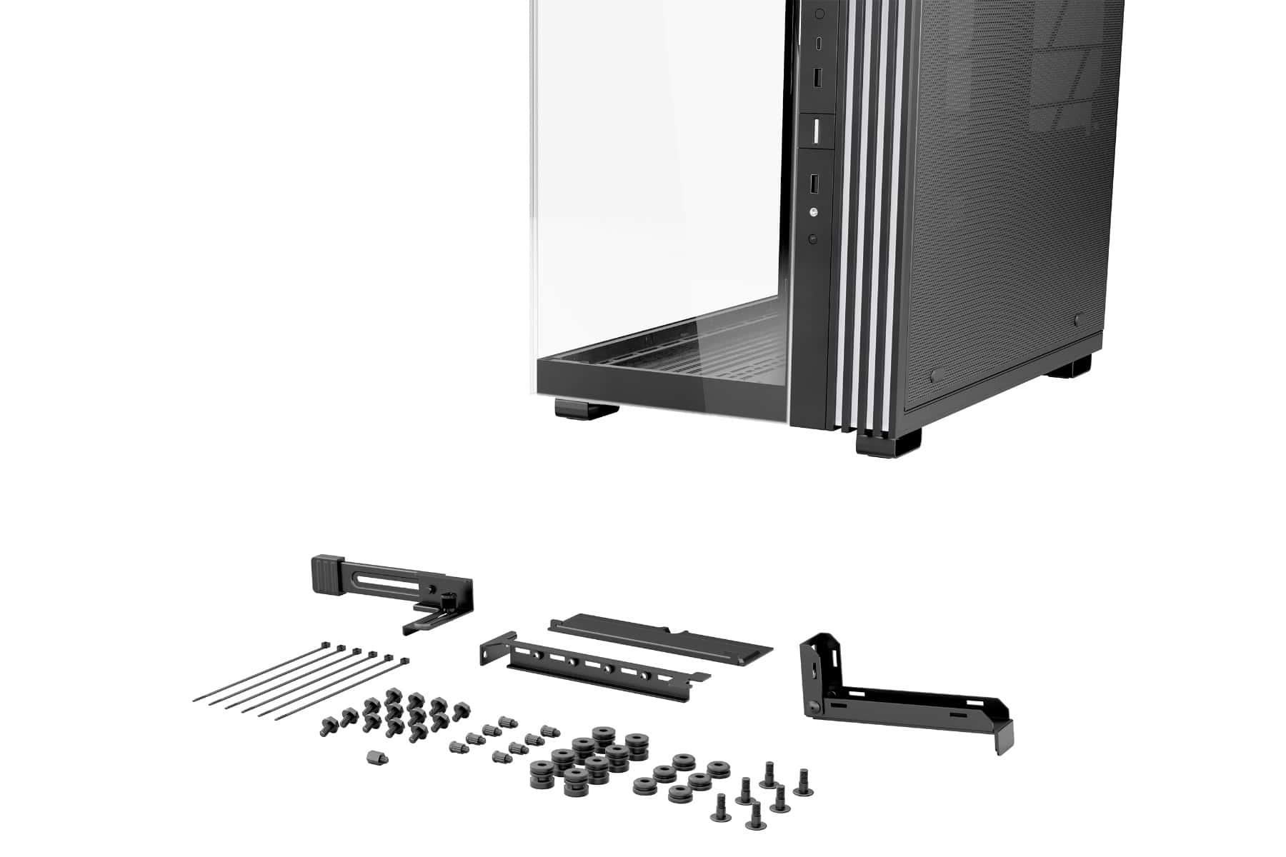 Be quiet! be-quiet LIGHT BASE 600 LX Black Case, 4x Pre-installed Light Wings LX 120mm PWM Fans, 1.33 meters of LEDs, Supports ATX Motherboard, upto 2x 360mm radiator, Black | BGW67 - thumbnail 3