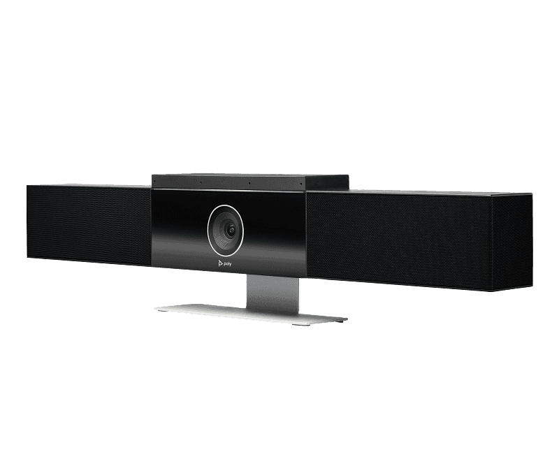 Hp HP Poly Studio USB 4K Video Conference System, Camera, Microphone, Speaker Bar for Small & Medium Conference Rooms, Presenter Tracking, NoiseBlock AI, Autoframing, Teams/Zoom Certified, Black | 842D4AA#ABU - thumbnail 1
