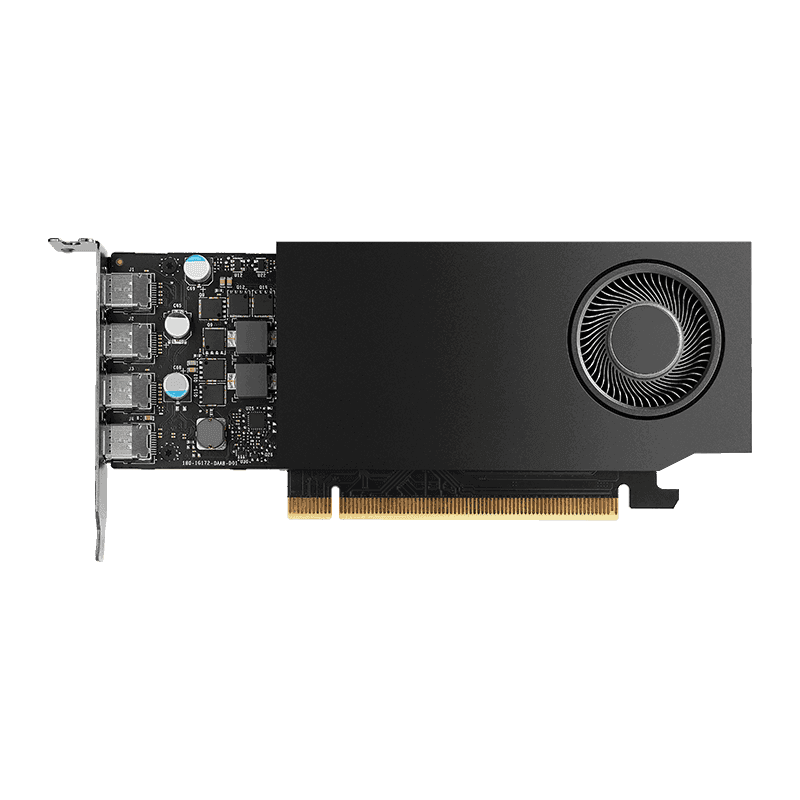 PNY PNY NVIDIA RTX A400 4 GB GDDR6 Graphics Card, 64-bit, 96 GB/sec, 768 CUDA Cores, NVIDIA Ampere, 4x mDisplayPort 1.4a | VCNRTXA400-SB - thumbnail 2