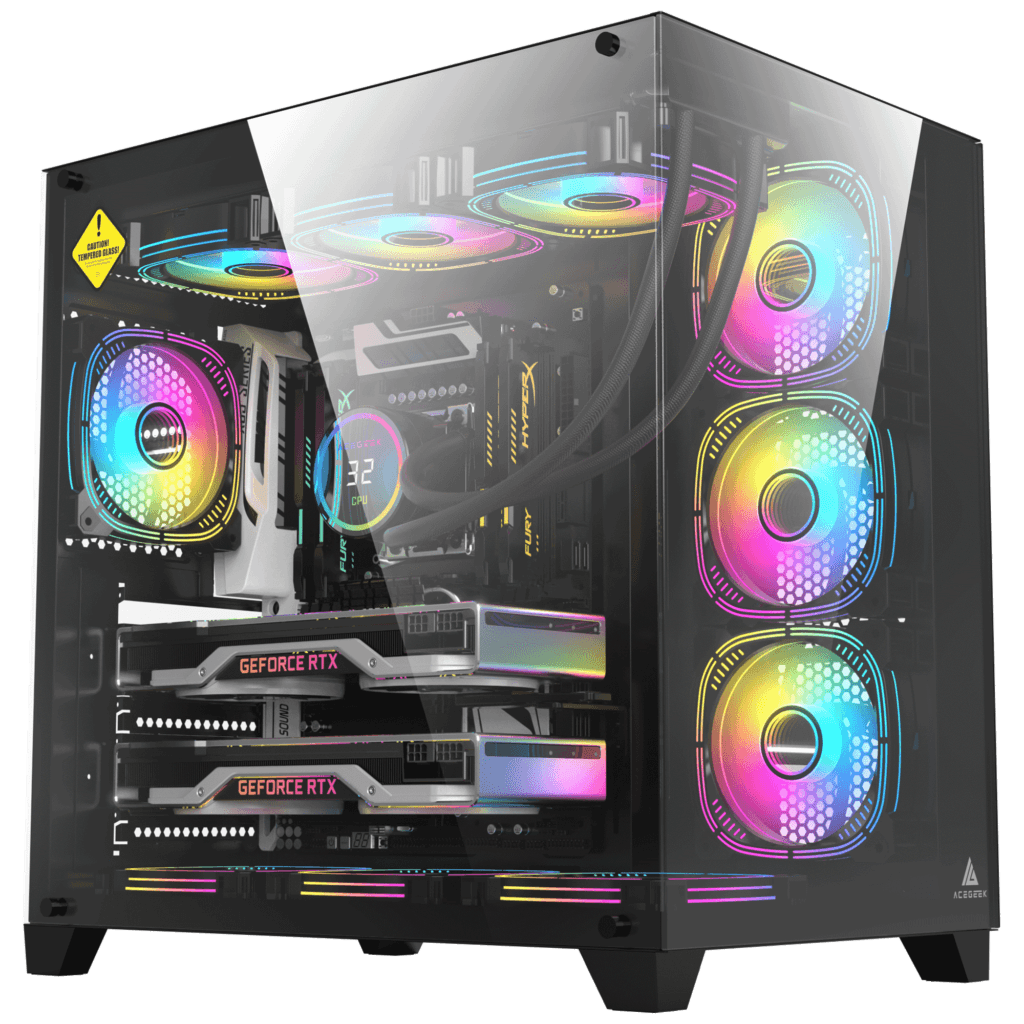 Nanotech Core I7 X 5070 Gaming PC, Core i7-14700K 14th Gen, 5070 GAMING PRO OC EDITION 12GB, 32GB (2x16GB) 6000MHz, 1TB NV3 NVMe, AIO Cooler, 750W - thumbnail 1
