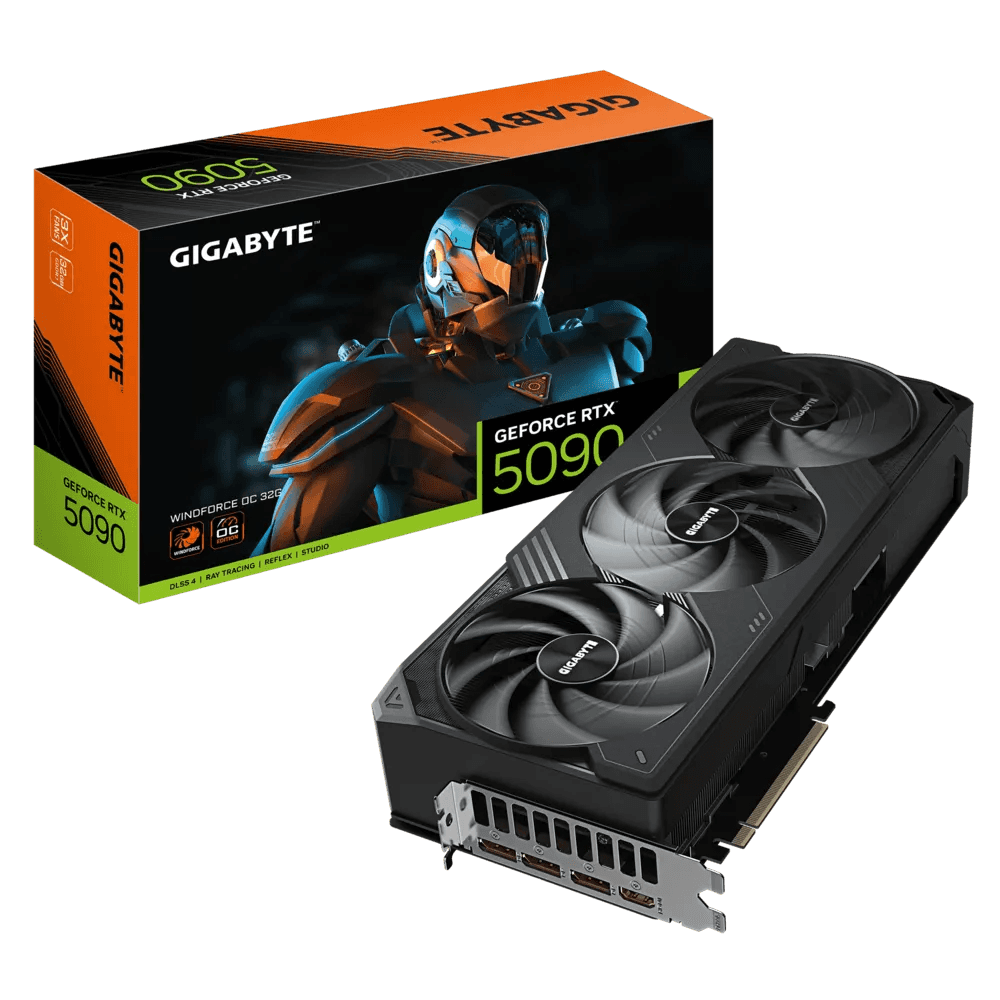 Gigabyte GIGABYTE WINDFORCE GeForce RTX 5090 32GB GDDR7 PCI Express 5.0 ATX Graphics Card GV-N5090WF3OC-32GD - thumbnail 4