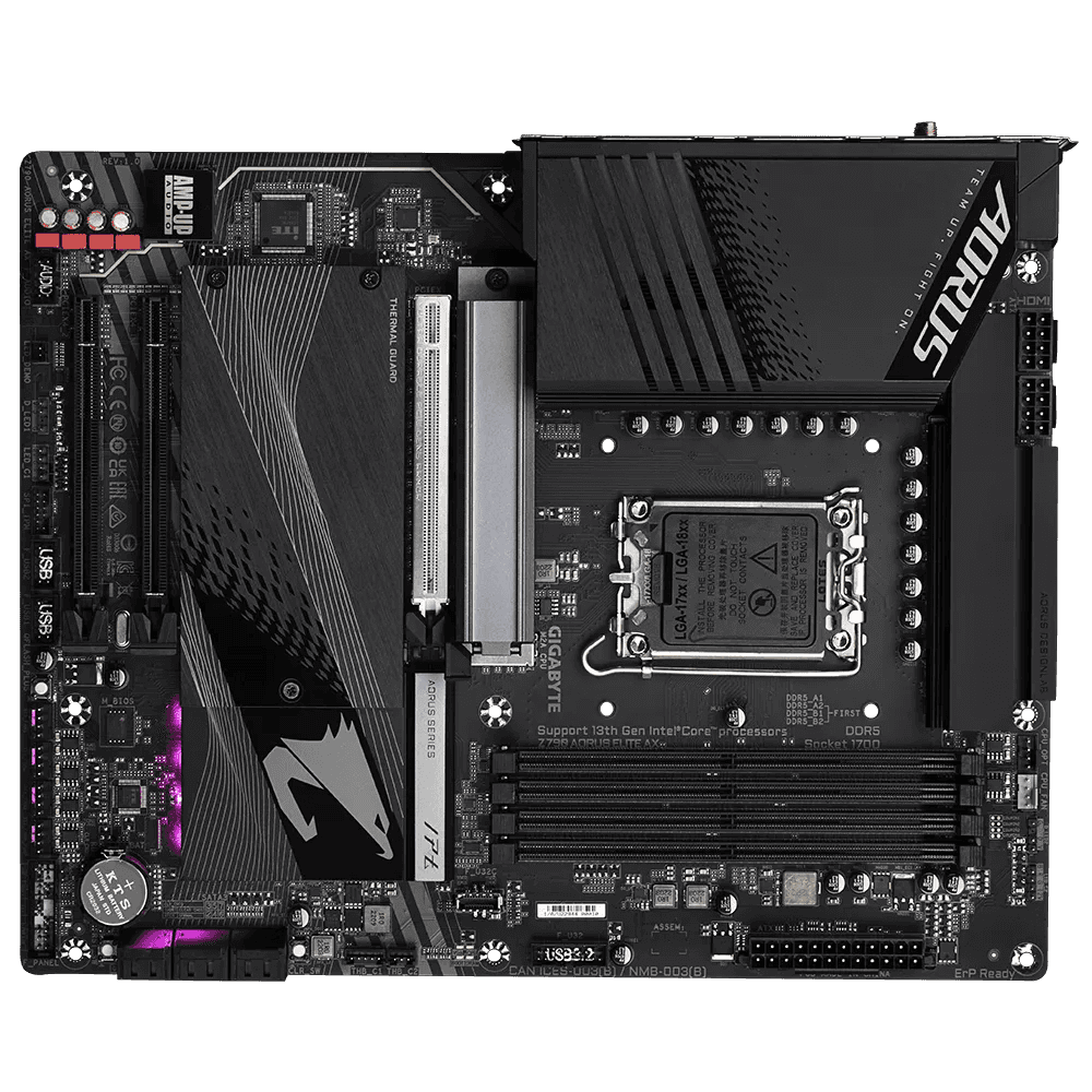 Gigabyte Gigabyte Z790 Aorus Elite AX Rev1 DDR5 LGA1700 ATX Motherboard | Z790-AORUS-ELITE-AX - thumbnail 4