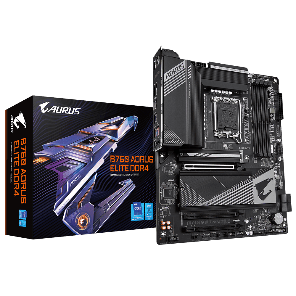 Gigabyte Gigabyte B760 Aorus Elite AX DDR4 LGA1700 ATX PC Motherboard | B760 AORUS ELITE DDR4 - thumbnail 2