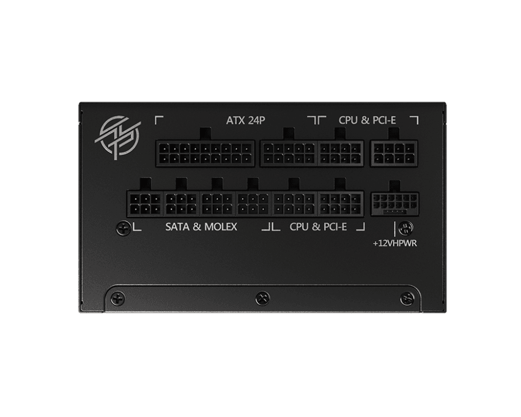 MSI  MSI MPG A1000G PCIE5 1000W Power Supply, Full Modular Design, 80 Plus Gold Certified, 135mm Active PFC Fan, Compliant with PCIe 5.0, 100% All Japanese 105??C Capacitor, Black | 306-7ZP7C18-ECP - thumbnail 2