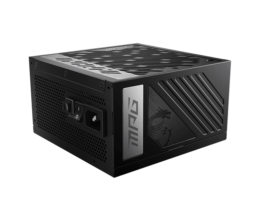 MSI  MSI MPG A1000G PCIE5 1000W Power Supply, Full Modular Design, 80 Plus Gold Certified, 135mm Active PFC Fan, Compliant with PCIe 5.0, 100% All Japanese 105??C Capacitor, Black | 306-7ZP7C18-ECP - thumbnail 4