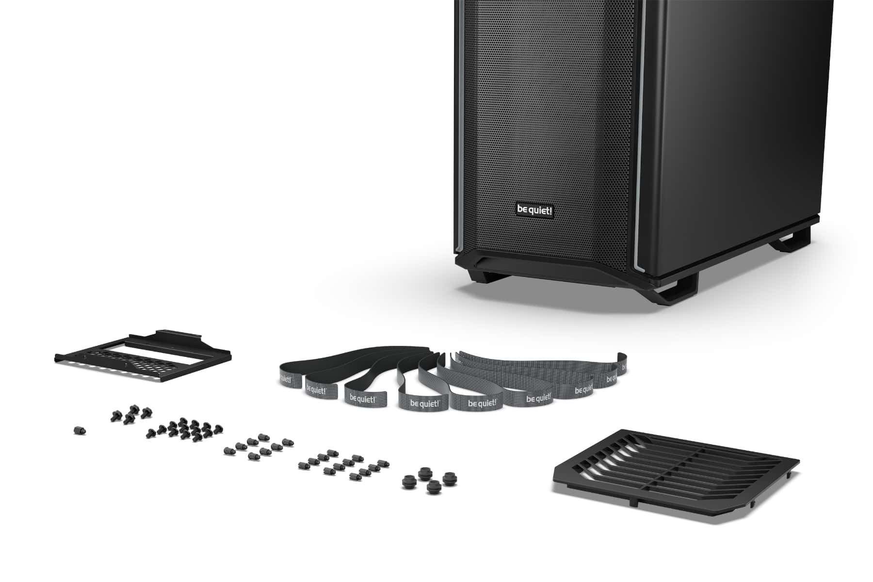 Be quiet! Be Quiet! Dark Base 701 Mid Tower Computer Case, 3x Silent Wings 4 140mm Pre-Installed Fans, Up to 360mm Radiator & 8x Fans Support, Tempered Glass Window, Black | BGW58 - thumbnail 9