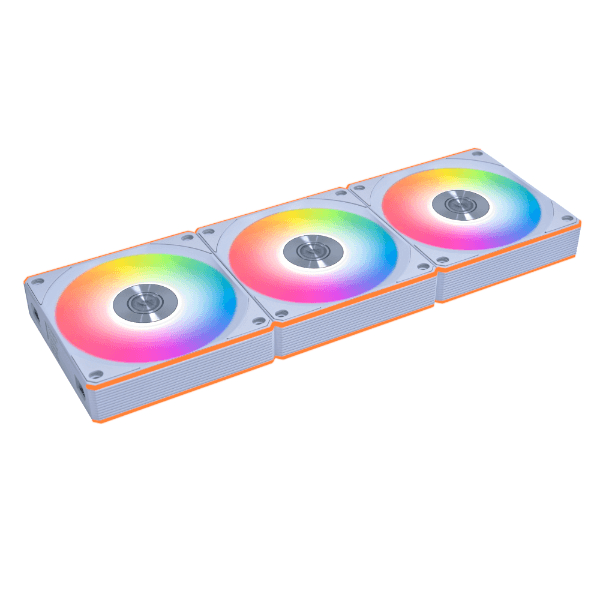 Lian Li UNI FAN CL Wireless 3 Pack White ARGB Case Fan, 120x120x28mm, 0,250~2150 RPM Fan Speed, 2.52 mmH2O (Maximum) Air Pressure, 77.34 CFM (Maximum) Air Flow, FDB Bearing | 12CL1W3W thumbnail 4