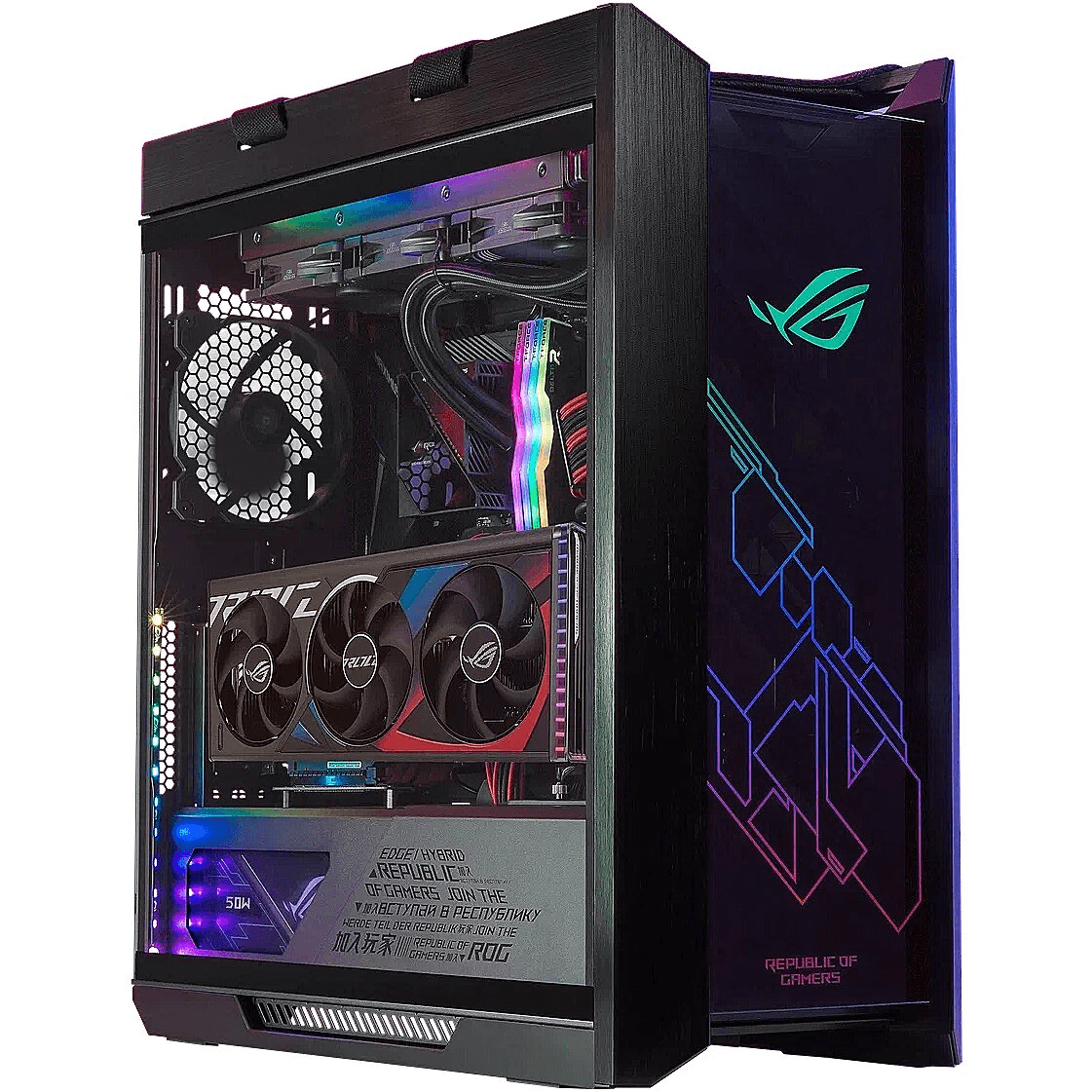 POWERED BY ASUS RENDERING GAMING PC - INTEL Core i9-13900KS   PC  Z790-E ASUS MOTHER BOARD  RYUJIN III COOLER 4090 STRIX GRAPIC CARD 128GB RAM DDR5 (4*32GB ) 1200 THOR??2??POWER??SUPPLY - thumbnail 1