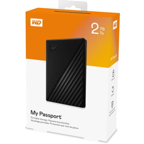 Western Digital WD My Passport 5TB External Hard Drive, USB 3.2 Gen 1, Password Protection & Backup Software - thumbnail 1
