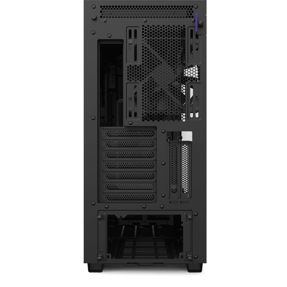 NZXT H710i ATX Mid Tower PC Gaming Case, Front I/O USB Type-C Port, Vertical GPU Mount, Integrated RGB Lighting, Water-Cooling Ready, White/Black | CA-H710i-W1 - thumbnail 4