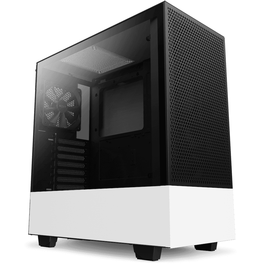 NZXT NZXT H510 FLOW EDITION ATX WHITE MID-TOWER GAMING CASE CA-H52FW-01  - thumbnail 3
