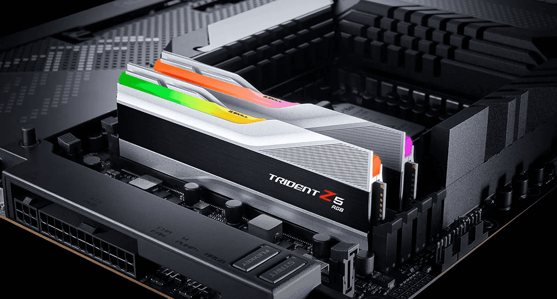 G.SKILL GSKIL TRIDENT Z5 RGB 6400 DDR5 RAM 32GB 2*16GB INTEL XMP READY,SILVER,F5-6400J3239G16GX2-TZ5RS,4713294231352,848354041351 - thumbnail 5