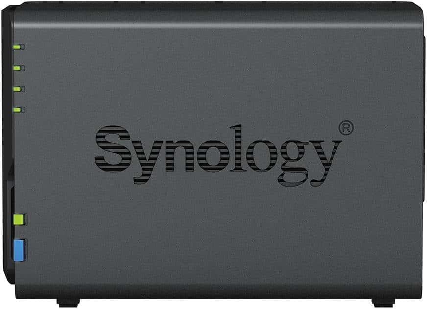 Synology Synology DiskStation DS223 2-Bay NAS Enclosure, Realtek RTD1619B 1.7Ghz, 2x 3.5"/2.5" SATA Drive Bays, RJ45 LAN Port, 3x USB 3.2 Ports, Black | DS223 - thumbnail 4