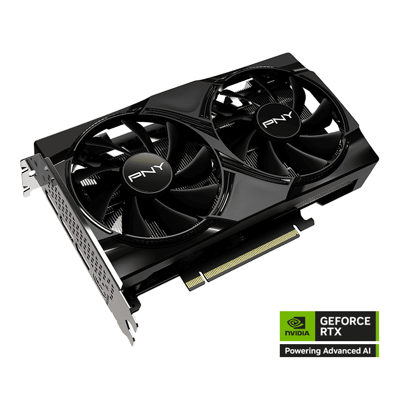 PNY NVIDIA GeForce RTX™ 5050 Dual Fan 8GB GDDR6 Graphics Card, 2560 CUDA Cores, Blackwell Architecture | VCG50508DFXPB1 thumbnail 10