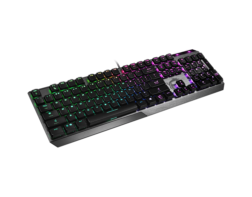 MSI MSI Vigor GK50 Low Profile Mechanical Gaming Keyboard, Slim Ergonomic Design, Kailh Low Profile Switches, Per-Key RGB Mystic Light, Brushed Metal Top Plate, N-Key Rollover, Windows Compatible - thumbnail 5