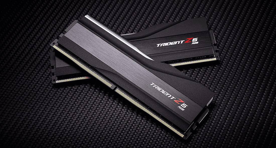 G Skill Trident Z5 RGB 32GB (2x16GB) Intel XMP Memory Kit, DDR5 6400MTs CL32-39-39-102 1.40V | F5-6400J3239G16GX2-TZ5RK thumbnail 5