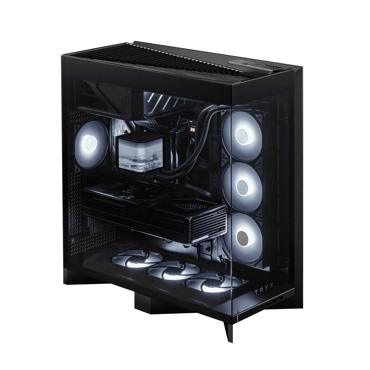 Gaming & Creator PC, AMD Ryzen 9 9950X3D, RTX 5080 OC Edition 16GB GDDR7, 9100 PRO 4TB PCIe 5.0 to 14800 MB/s, 96GB (2x48GB)  DDR5 6000MHz, Liquid Cooler with Curved LCD, 1000W Gen 5 thumbnail 2
