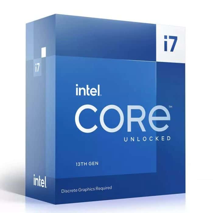 Intel Core i7-13700K 3.4GHz Processor, 16 Cores, 24 Threads, 13th Gen LGA1700, 30M Cache, 128GB Max Memory, 5.4 GHz Max Turbo Freq, 2 Channel DDR5-5600, 3.4GHz P-Core Clock Speed | BX8071513700K - thumbnail 1