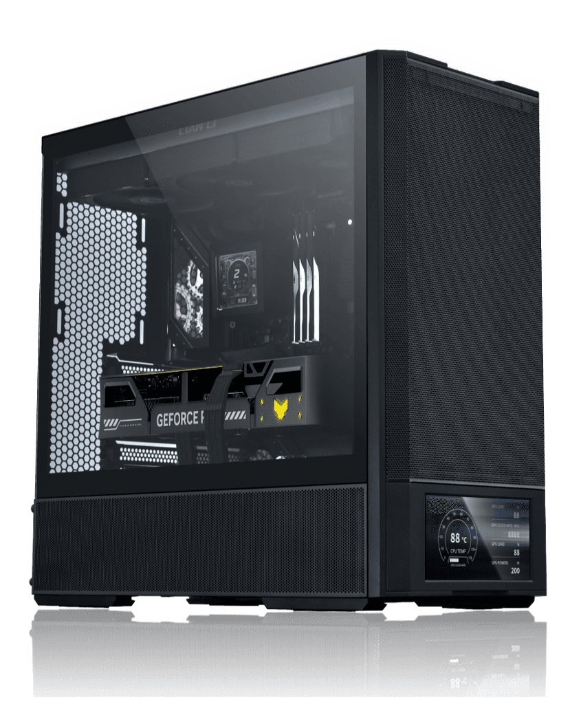 Nanotech High-Performance Gaming PC: AMD Ryzen 7 9800X3D + ASUS TUF Gaming RTX 5070 Ti OC 16GB GDDR7, 32GB DDR5 6000MHz RGB, 1TB PCIe 4.0 NVMe SSD, 360mm LCD AIO, 850W Gold ATX 3.1 PSU, WiFi 6, Lian Li Lancool 207 Digital  With LCD Display - thumbnail 1