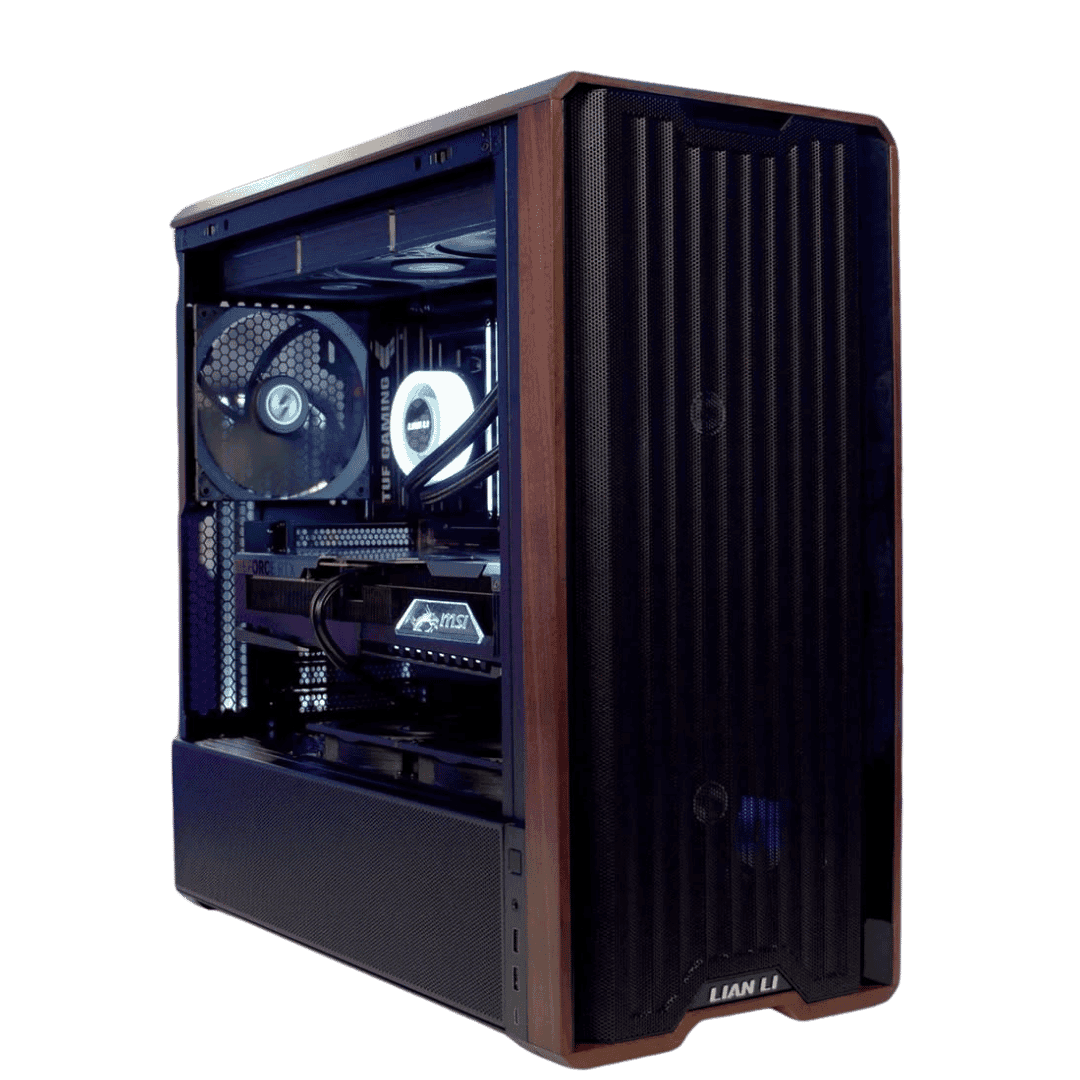 MSI Ultimate AMD Ryzen 9 9950X3D Gaming & Creator PC: MSI RTX 5080  16GB, 64GB DDR5 6000MHz, 1TB 990 PRO NVMe, 360mm RGB AIO, 1000W Gold, WiFi 7PC, 360mm RGB AIO, professional rendering, video editing, 3D design, AI PC, WiFi 7 - thumbnail 1