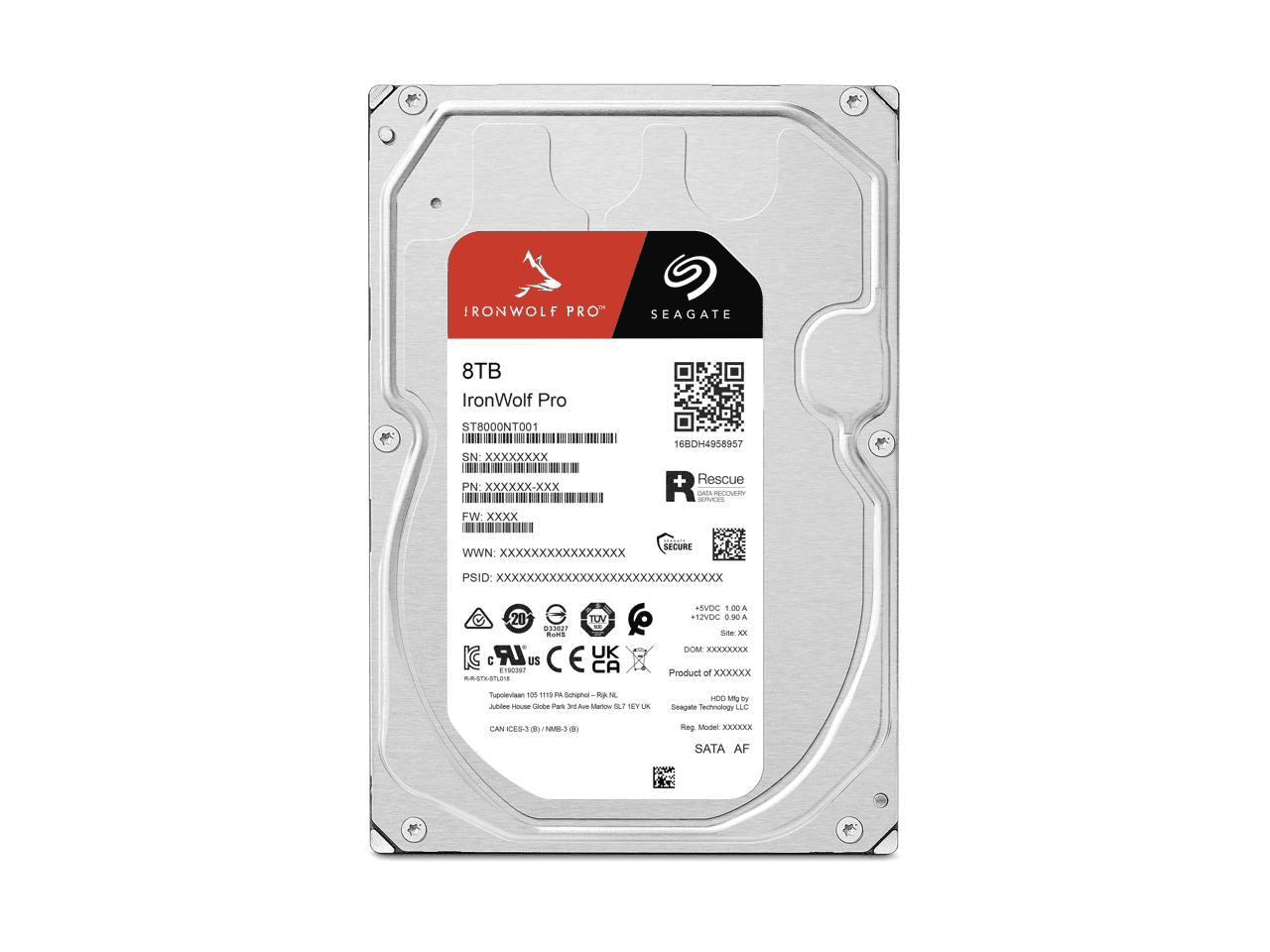 Seagate Seagate IronWolf Pro ST8000NT001 8TB 7200 RPM 256MB Cache SATA 6.0Gb/s 3.5" Internal Hard Drive - thumbnail 1