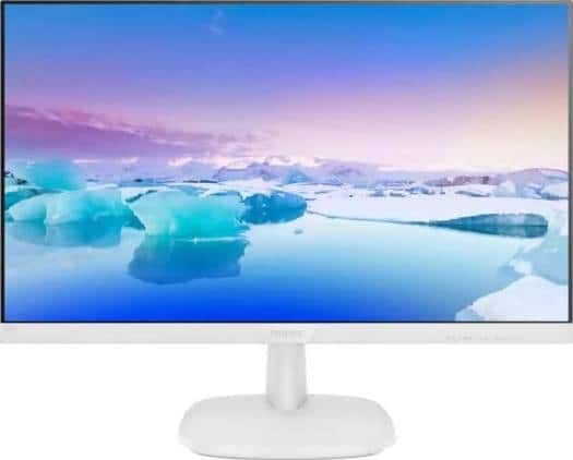 Hp Philips 23.8 inches FHD IPS ratio 16:9 Density 93 PPI White Monitor | 243V7QDAW - thumbnail 2