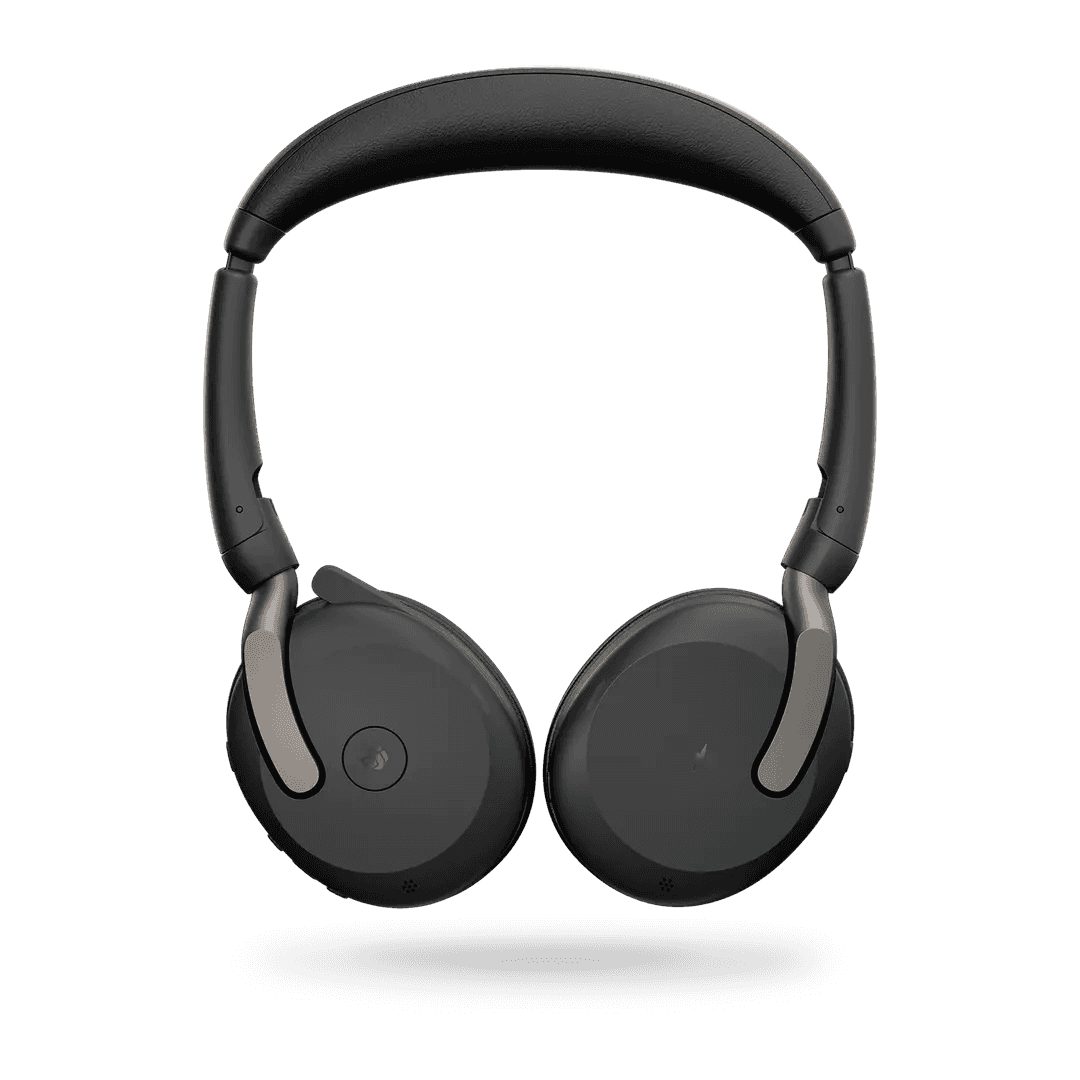 Jabra Jabra Evolve2 65 Flex MS Stereo Wireless Headset, USB-A, Bluetooth, Active Noise Cancellation (ANC), Foldable Design, 360° Busylight, Dual Microphones, Black | 26699-999-999 - thumbnail 4