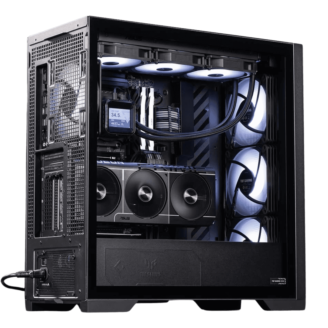 Asus ASUS Powered Core i7 X 5070 Gaming PC, Intel Core i7-14700 14th Gen, PRIME 5070 OC Edition 12GB, DDR5 64GB (2x32GB) 6000MHz, 2TB NV3, AIO Cooler, 850W - thumbnail 3