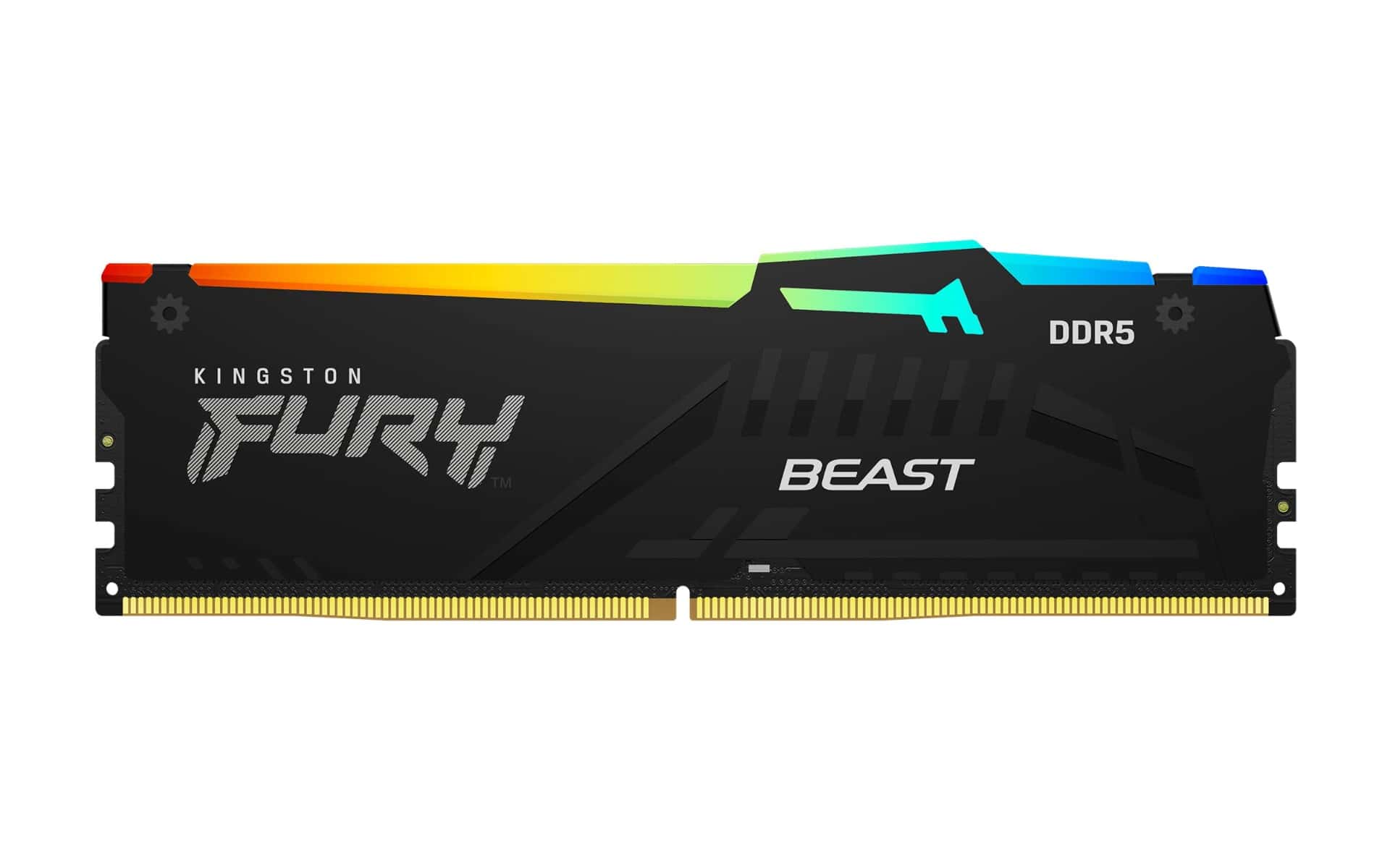 Kingston Kingston Fury Beast RGB 16GB DDR5 (2 x 8GB) Desktop Memory RAM, 6000MHz Dual Channel Kit, Non ECC Unbuffered DIMM, CL 40 CAS Latency, 1.35 Voltage, 288-Pin, Black | KF560C40BBAK2-16 - thumbnail 4