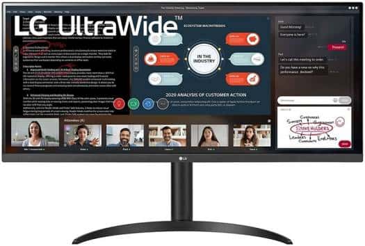 LG LG 34WP550 34'' UltraWide Full HD IPS Monitor, With AMD FreeSync, HDR10, sRGB 95%, 75Hz Refresh Rate, 5ms Gtg Response Time, 21:9 Aspect Ratio, 2560x1080 Resolution, HDMI | 34WP550-B - thumbnail 4