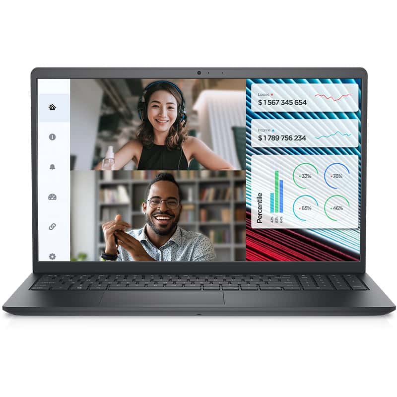 Dell Dell Vostro 3520 Intel Core i7-1255U 8GB RAM 512GB SSD Intel Shared Graphics 15.6??? Dos Laptop - Black - thumbnail 4