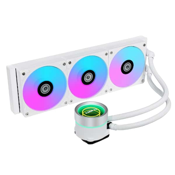 LIAN LI  Galahad II TRINITY SL-INF 360 WHITE 360MM RGB WATER/LIQUID SL-INFINITY FAN  3FAN COOLER,G89.GA2T36INW.00,|UPC 840353044388 thumbnail 1