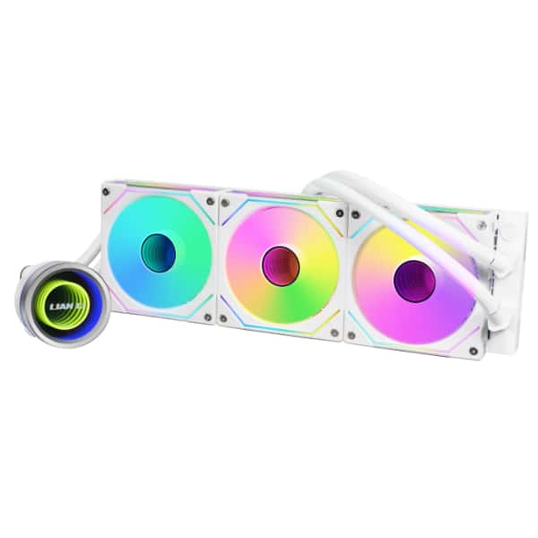 LIAN LI  Galahad II TRINITY SL-INF 360 WHITE 360MM RGB WATER/LIQUID SL-INFINITY FAN  3FAN COOLER,G89.GA2T36INW.00,|UPC 840353044388 thumbnail 2