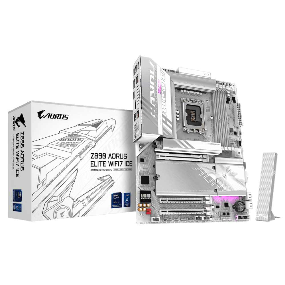 Gigabyte Intel Core Ultra 9 285K Processor X Z890 AORUS ELITE WIFI7 ICE Motherboard  | Ultra Series Combo - thumbnail 2