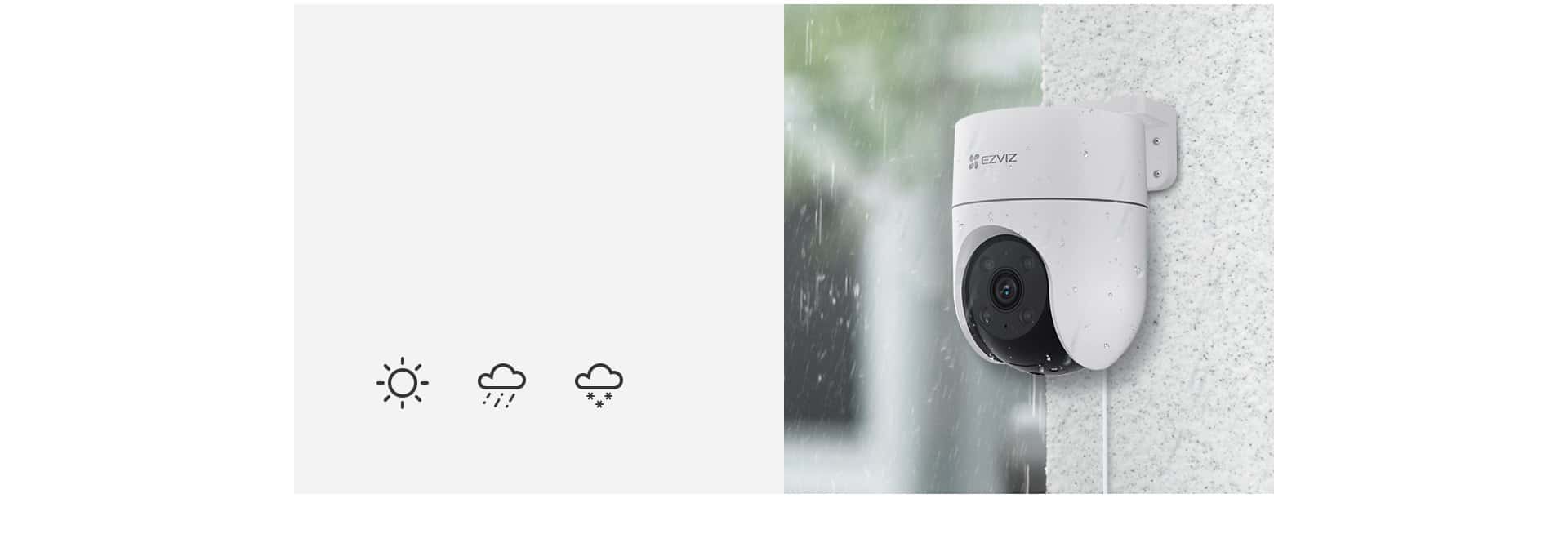 EZVIZ EZVIZ H8C Security Camera,1080p Outdoor WiFi Camera with Active Defense, AI Human Motion Detection with Auto Tracking, 360?? Color Night Vision, Two Way Talk, Weatherproof, Works with Amazon Alexa - thumbnail 3