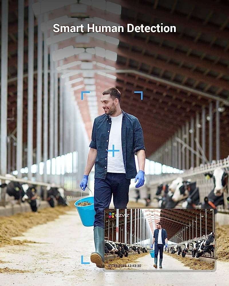 EZVIZ Ezviz CS-EB8 Pan & Tilt 4G Security Camera, 1/2.8 3MP Progressive Scan CMOS Sensor, Pan 340, Tilt 65, 3D DNR, IR 15m Night Vision Distance, White | CS-EB8 - thumbnail 3