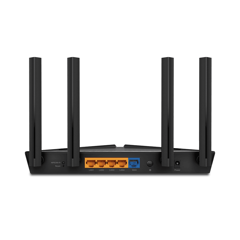 TP-Link WiFi 6 AX1500 Smart Router, Wi-Fi 6 (802.11ax), Up to 1501 Mb/s WiFi Speed, Dual-Band 2.4 & 5GHz, 4x Fixed High-Performance Antennas, 4x LAN Ports, Black | Archer AX10 thumbnail 4