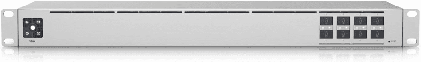 Ubiquiti UniFi USW Aggregation High-Performance 10G Aggregation Switch With 8 SFP+ Ports, Compact 1U Design, and Robust Network Integration for Enterprise Environments | USW-Aggregation thumbnail 2