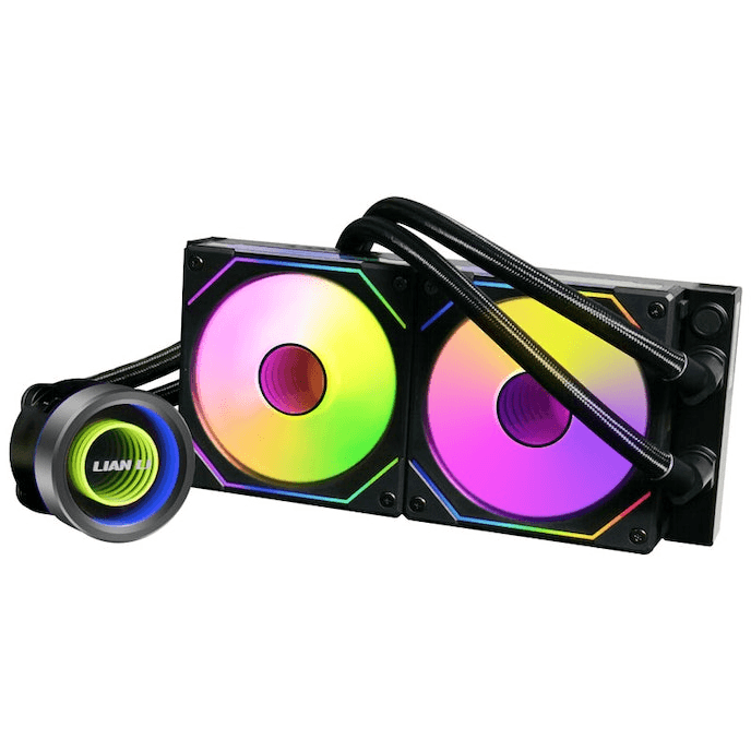 LIAN LI Lian Li GA2T24INB Galahad II Trinity 240 AIO CPU Liquid Cooler 240mm - ARGB Daisy-chainable Radiator UNI Fan SL-INF - Intel?? LGA 1700, 1200, 115X, AMD?? AM5/AM4 Sockets - with SL Infinity Fans Black - thumbnail 3
