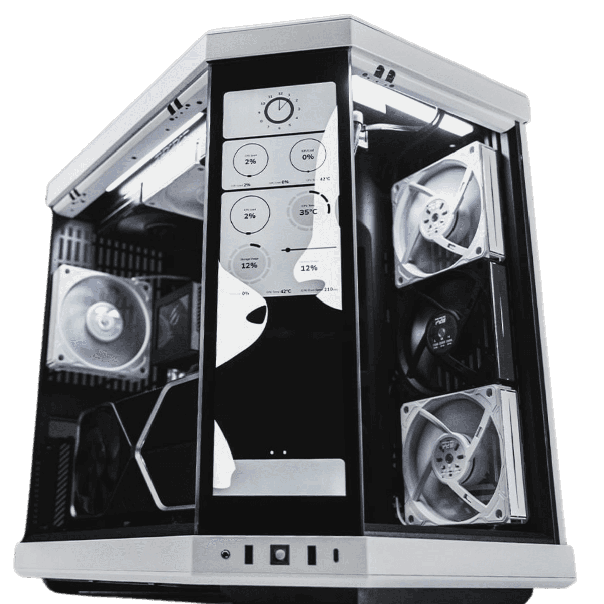 Hyte Y70 touch infinite Gaming PC, AMD Ryzen 7 7800X3D, 4060 Ti AERO OC 16GB, 32GB (2x16GB) DDR5 6400MTs, 1TB PCIe 4.0 NVMe, 850W, RGB AIO Cooler thumbnail 2