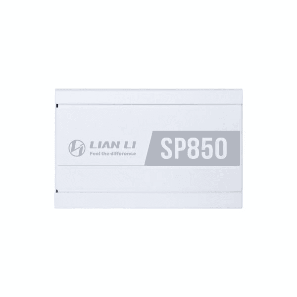 Lian li SP850 V2 White Fully Modular SFX Power Supply, ATX 3.1 & PCIe 5.0 Ready, Compact 125×100×63.5 mm, 80 Plus Gold, 92mm FDB fan with ZERO RPM | G9P.SP0850G.W000.UK thumbnail 2