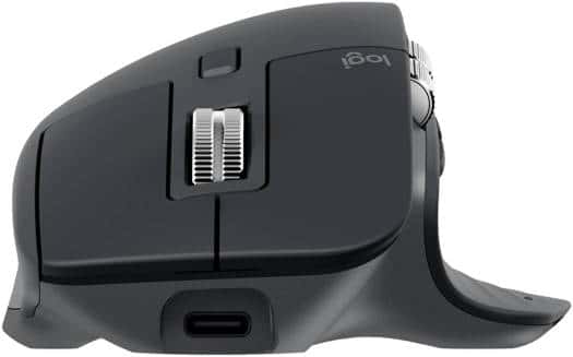 Logitech MX Master 3S for Business, Wireless Mouse with Quiet Clicks, 8K DPI, Secured Logi Bolt USB Receiver, Bluetooth, USB-C Charging, MagSpeed Scrolling, Windows/Mac//Linux - Grey | 910-006582 thumbnail 6