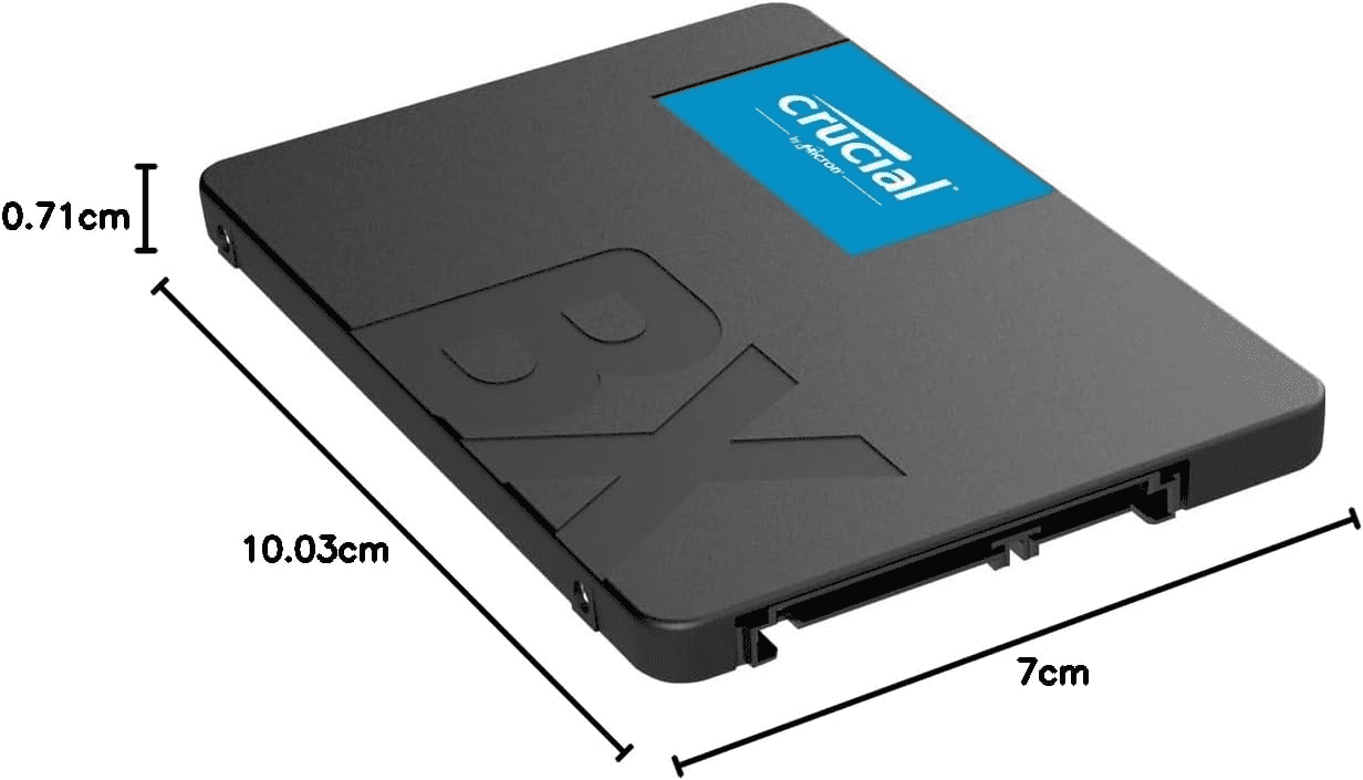 Crucial Crucial BX500 SATA SSD 4TB, 2.5" Internal SSD, Up to 540MB/s, Laptop and Desktop (PC) Compatible, 3D NAND, Dynamic Write Acceleration, Solid State Drive - CT4000BX500SSD1 - thumbnail 3