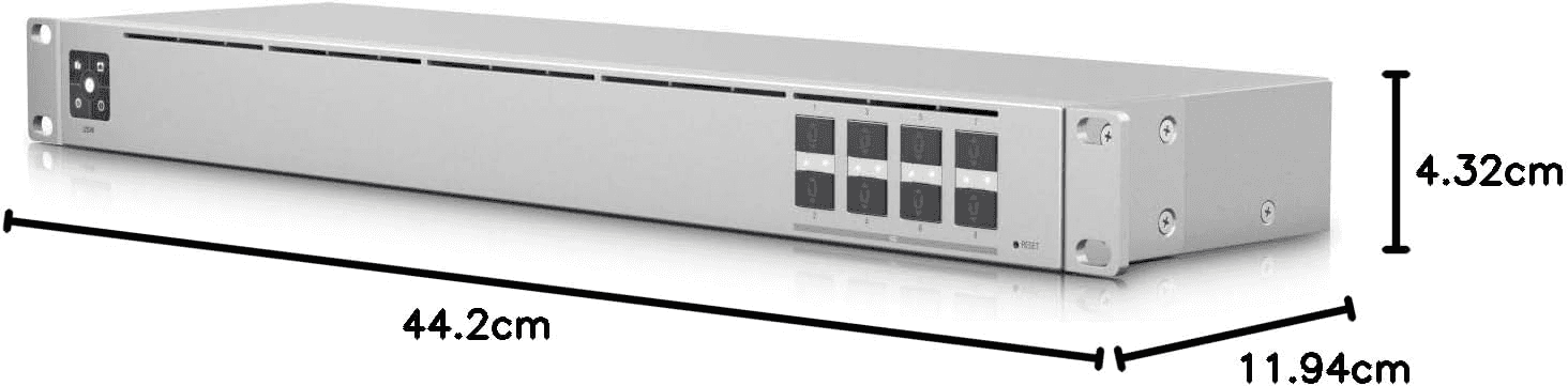 Ubiquiti UniFi USW Aggregation High-Performance 10G Aggregation Switch With 8 SFP+ Ports, Compact 1U Design, and Robust Network Integration for Enterprise Environments | USW-Aggregation thumbnail 1